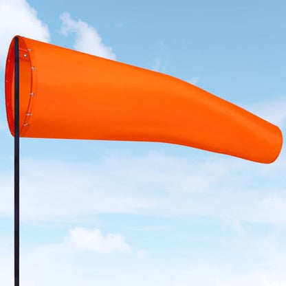 Shimeyao 1 Pcs 420D Nylon Windsock with Dual Swivel Clip, 18 x 60 Inches