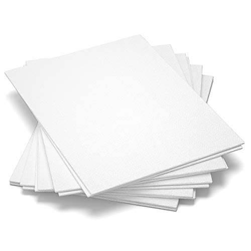 GOTIDEAL Canvas Boards, 8x10 inch Set of 10, Art Supplies Canvas Panel - size: 8"x10"