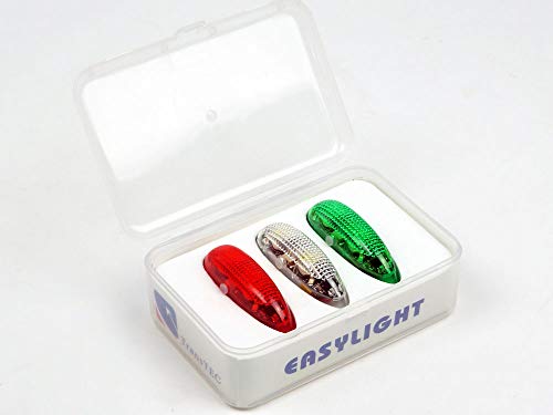 Viloga 3PCS/Set LED Light Kit for RC Plane Jet Airplane Aircraft Fix Wing Quadcopter, Rechargeable Red Green White LED Flashing Lights, Super Bright Little Light for Safe Dusk Flight
