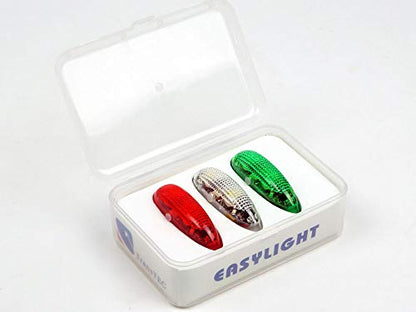 Viloga 3PCS/Set LED Light Kit for RC Plane Jet Airplane Aircraft Fix Wing Quadcopter, Rechargeable Red Green White LED Flashing Lights, Super Bright Little Light for Safe Dusk Flight