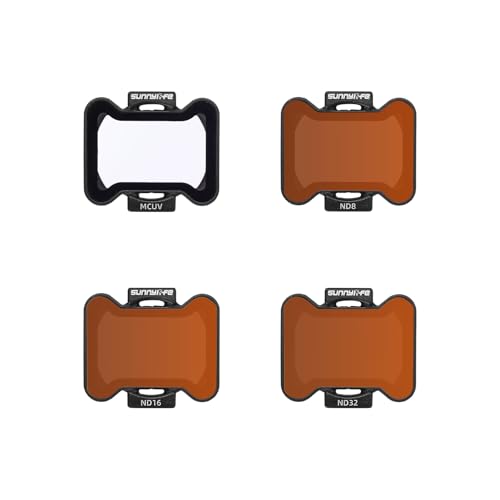 ND Filters Set for DJI Avata 2, Gimbal Camera ND/MCUV Len Filters for DJI Avata 2 Drone Lens Accessories (MCUV+ND8+ND16+ND32) - color: MCUV+ND8+ND16+ND32