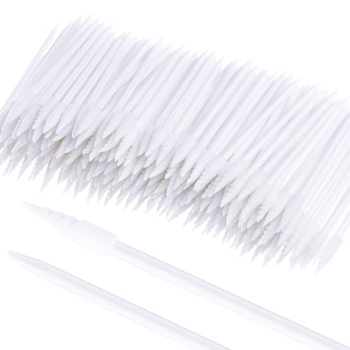Chinco 200 Pcs Cleaning Swabs 2.56'' Sponge Tip Swabs Sticks White - color: White