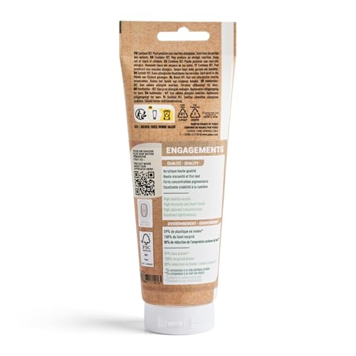 PEBEO Origin Acrylics 120ml Acrylic Paint, Gold - color: Gold