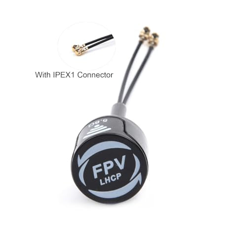 YoungRC FPV 5.8G LHCP Antenna High Gain 3Dbi FPV Mini Antenna, Black - color: Black