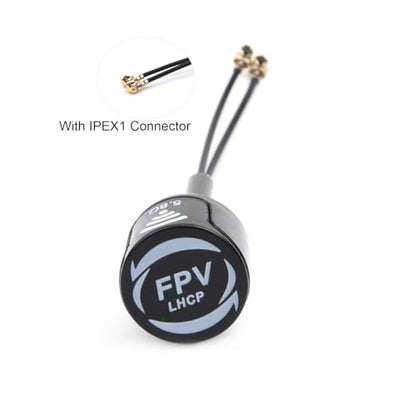 YoungRC FPV 5.8G LHCP Antenna High Gain 3Dbi FPV Mini Antenna, Black - color: Black