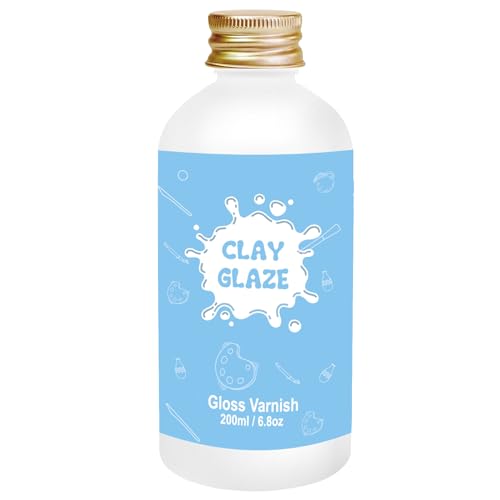 200ml Air Dry Clay Glaze, Protect Clay Surfaces,Delivers Gloss Glaze Effect - size: gloss