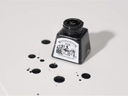 Winsor & Newton Drawing Ink 14ml Bottle : Crimson : (water Resistant) - color: Crimson
