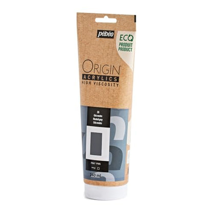 PEBEO Origin 240ml (8.11 fl oz) Acrylic Paint, Neutral Grey - color: Neutral Grey