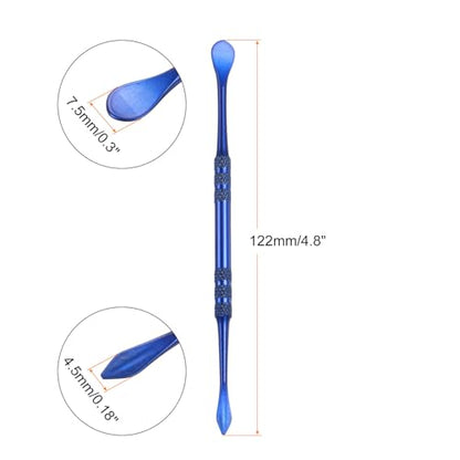 HARFINGTON 8pcs Wax Carving Tools 4.8" Double Ended Clay Tool Sapphire Blue - color: Sapphire Blue