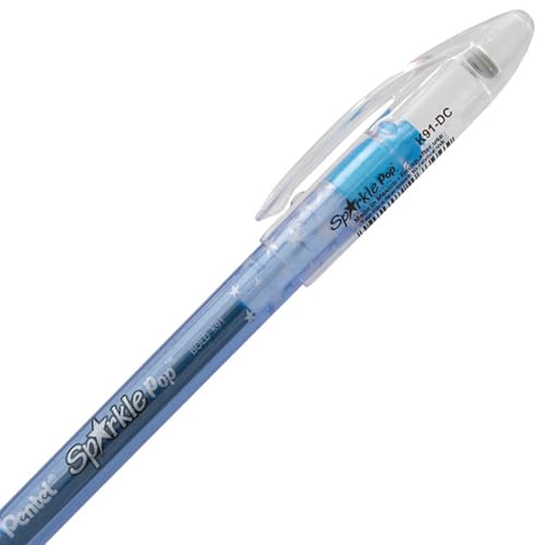 Pentel Sparkle Pop Shimmering Metallic Gel Pen, (1.0mm) Bold Line, Assorted Iridescent Ink Colors, 3 Pack