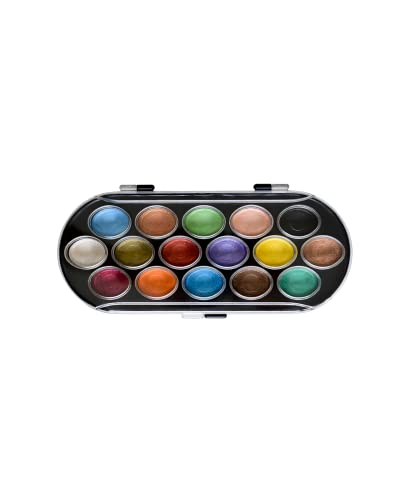Yasutomo Niji Pearlescent Watercolor Set 16 Colors