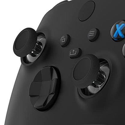 eXtremeRate Replacement Thumbsticks for Xbox Series X & S Controller, Joysticks Repair Kit for Xbox Wireless Controller, Custom Analog Stick Buttons for Xbox One S/X/Elite Controller - Black & Clear - color: Black & Clear