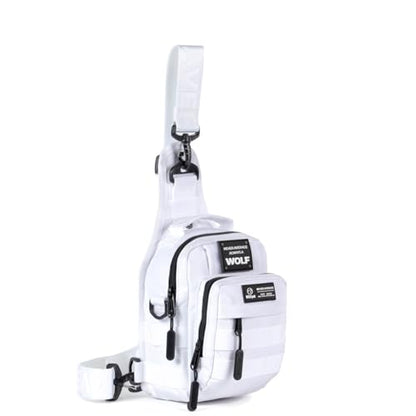 WOLFpak 4L Mini Tactical Sling Bag Crossbody - color: Polar White