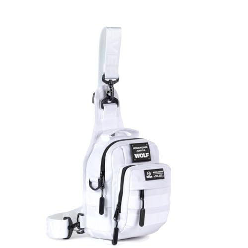 WOLFpak 4L Mini Tactical Sling Bag Crossbody - color: Polar White