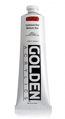 GOLDEN Heavy Body Acrylics, Cadmium Red Medium Hue, 5 fl. oz. Tube