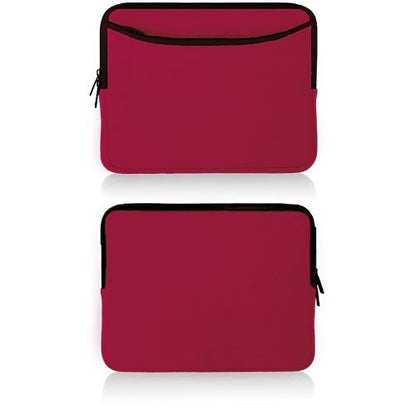 BoxWave Case Compatible with Vortex T10M Pro - SoftSuit with Pocket, Soft Pouch Neoprene Cover Sleeve Zipper Pocket - Crimson Red
