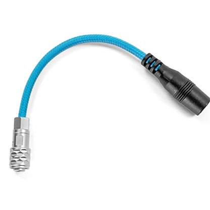 KONDOR BLUE BMPCC4K to DC 5.5/2.5 Barrel Socket Power Adapter Cable (Female) 6in 15cm Weipu Compatible with Blackmagic BMPCC 4K/6K