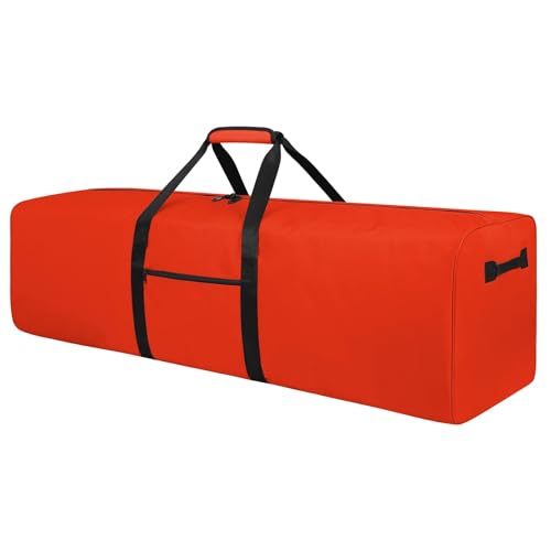 Urbanstand 48 inch Foldable Duffel Lock Zipper Travel Camp, Orange - color: Orange, size: 48 Inch