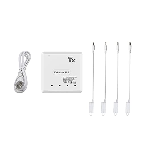 Battery Charger for DJI Air 2S,Mavic Air 2 Drone,6 in 1 Rapid Multi Charging Hub,Simultaneous Charge 4 Batteries and Remote Controller
