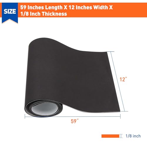 MAGZO Adhesive Sponge Neoprene Foam Padding, 1/8" Thick x 12" x 59" - size: 59In*12In*1/8In