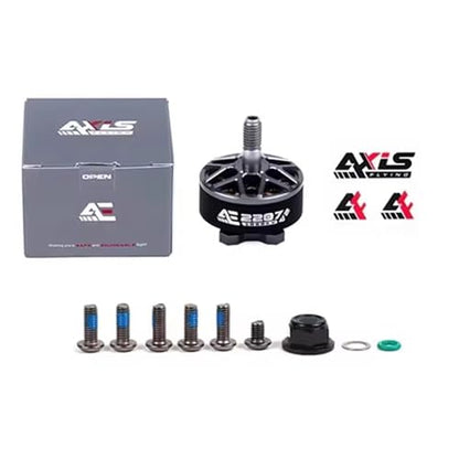 AXISFLYING AE2207 V2 18650KV 1960KV Brushless Motor 4~6S Lipo 5mm Shaft Suitable for 5inch Propeller Drones (4PCS AE2207 V2 1860K) - style: 4PCS AE2207 V2 1860K