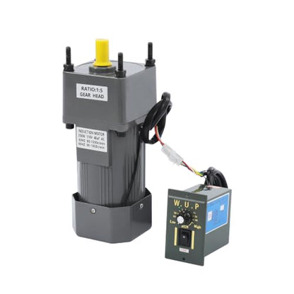 0-270RPM 250W 5K AC Variable Speed Gear Reduction Motor with Controller - color: 250W 5K