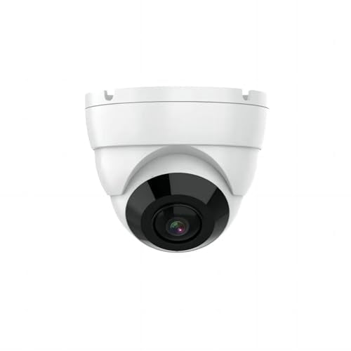 4K 8MP 180° Panoramic Ultra Wide Viewing Angle Fisheye Eyeball Dome TVI CVI AHD Analog 4 in 1 CCTV Security Camera, 30ft IR Night Vision, Outdoor, Full Metal Housing, ONLY Compatible with 8MP DVR