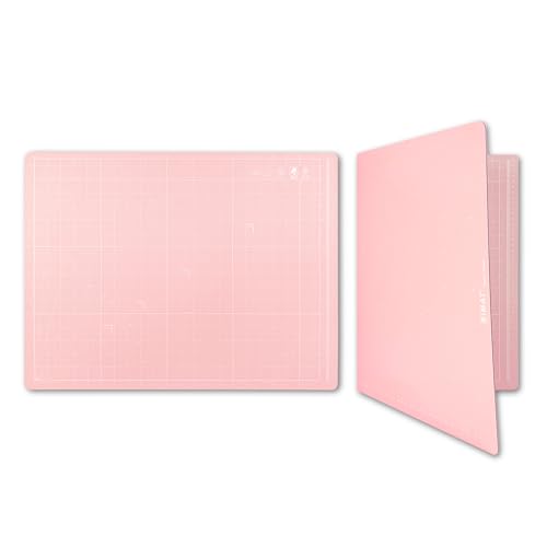 iMAT Flip Cutting Mat Note A2, Foldable, Double-Sided, Rose Pink - color: Rose Pink