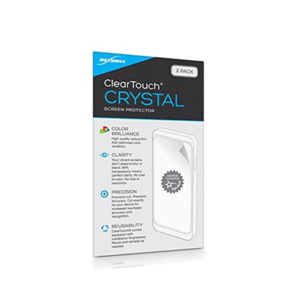 BoxWave Screen Protector Compatible with Miyoo Mini Plus - ClearTouch Crystal (2-Pack), HD Film Skin - Shields from Scratches - color: Crystal, size: Miyoo Mini Plus