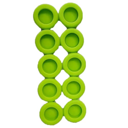 10 PCS Controller Thumbstick Caps Cover Replacement Silicone Touch Controller Rocker Cover for PS3 / PS4 / PS5 (5PCS Green with Red+ 5PCS Green with Blue