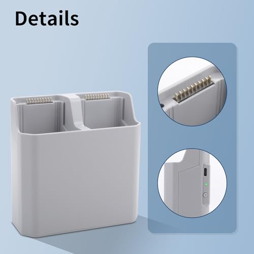 Air 3 Upgraded Dual Charger Box Compatible with DJI Air 3, Air 3S Battery