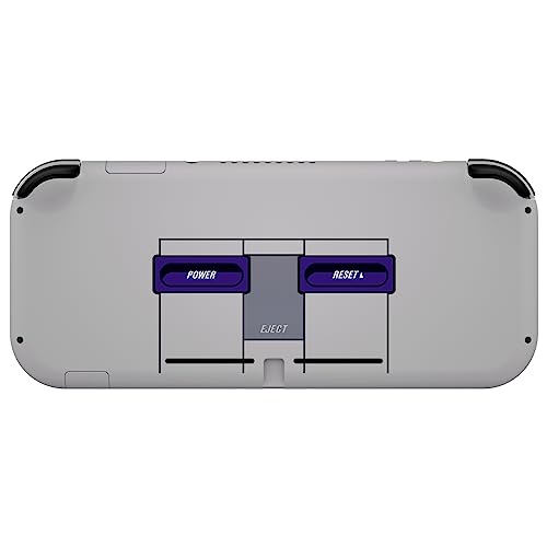eXtremeRate Classic SNES Style DIY Replacement Shell for Nintendo Switch Lite, NSL Handheld Controller Housing w/Screen Protector, Custom Case Cover for Nintendo Switch Lite - color: Classic SNES