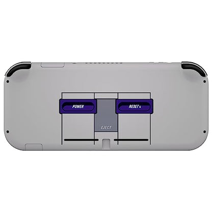 eXtremeRate Classic SNES Style DIY Replacement Shell for Nintendo Switch Lite, NSL Handheld Controller Housing w/Screen Protector, Custom Case Cover for Nintendo Switch Lite - color: Classic SNES