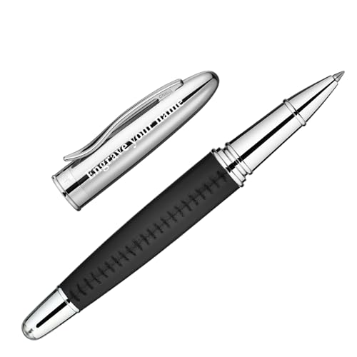 BEILUNER 318 Luxury Personalized Pen, Hand-Stitched Premium Black Leather - color: ,Black(Personalized)