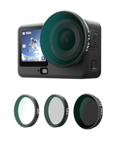 TELESIN VND Filter Kit for DJI Osmo Action 6, ND2-32 CPL UV - color: Action 6 VND CPL UV filter