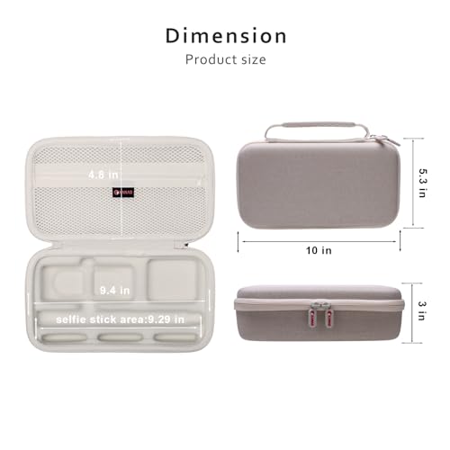 XANAD Hard Case for Insta360 X5 / X4 / X4 Air /X3 / X2 Action Camera,Cream - color: Cream
