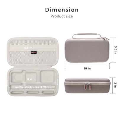 XANAD Hard Case for Insta360 X5 / X4 / X4 Air /X3 / X2 Action Camera,Cream - color: Cream