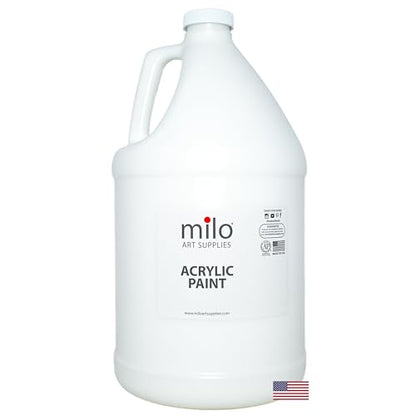 milo Acrylic Paint Set (White Acrylic 128 oz) - style: White Acrylic 128 oz