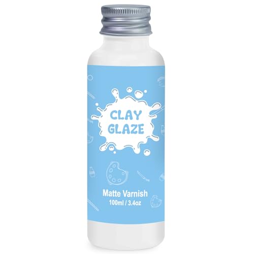 100ml Air Dry Clay Glaze, Protect Clay Surfaces,Delivers Matte Glaze Effect - size: 100ml Matte