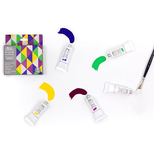 Winsor & Newton Designers Gouache Brilliant Set, 5 x 14ml Tubes