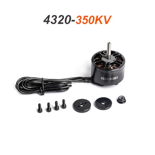 4320 350KV Brushless Motor for 13 Inch FPV Drone, CW Thread, High Torque Long Range Motor for Cinematic & Payload Drones, Compatible with 6S-12S, 19mm Mounting (4pcs)