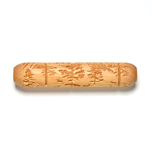 MKM Pottery Tools Wood Big Hand Rollers for Clay (BHR-30 Muir's Mountains) - color: BHR-30 Muir's Mountains
