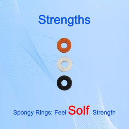 18 Pcs Soft Precision Rings, Aim Assist Target Motion Control, Joystick Protector Compatible with PlayStation 4 (PS4), PS5, Xbox One, Xbox Series X, Switch Pro and Scuf Controller Grips - color: 18pcs Soft Sponge Precision Rings