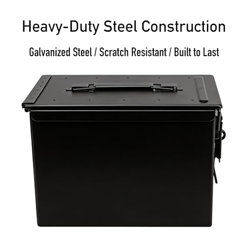RC Battery Storage Box, Steel Ammo Can for LiPo Packs & Gear - size: 11" x 3.8" x 7.1"