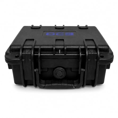DCB Cases - Element 2501F Waterproof Hard Case with Foam Insert - IP67 Dustproof | Impact-Resistant | 9.84 x 8.58 x 4.45 Ext Dim | Pressure Valve | Lockable Protective Storage