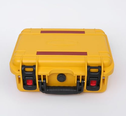 15in Waterproof Hard Case with DIY Customizable Foam Insert (13.5 x 10 x 6in Interior) - color: Yellow-15in