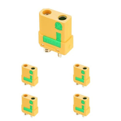 ELFCULB 5PCS Amass XT90S Female Anti Spark Connectors for Power Systems - size: XT90S Female