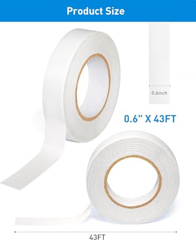 3 Rolls Double Sided Tape for Crafts, (0.6in*6 Rolls) - style: 0.6in* 6 Rolls