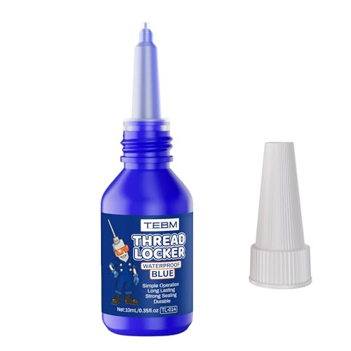 2pcs Thread Lock Blue 20 ml Medium Strength, Lock & Seal Nuts, Bolts, Fasteners and Metals, Blue Threadlocker Against Losening and Leakage