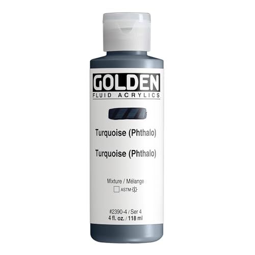 Golden Fluid Acrylics - Turquois (Phthalo) - 4 oz Bottle